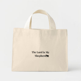 De Heer Is Mijn Herder Christelijke Mini Boodschap Tote Bag