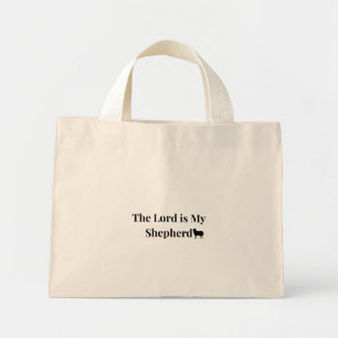 De Heer Is Mijn Herder Christelijke Mini Boodschap Tote Bag