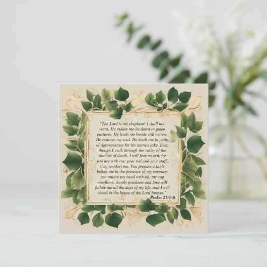 De Heer is mijn Herder Gebed (Staand voorkant)