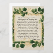 De Heer is mijn Herder Gebed Feestdagenkaart (Voorkant / Achterkant)