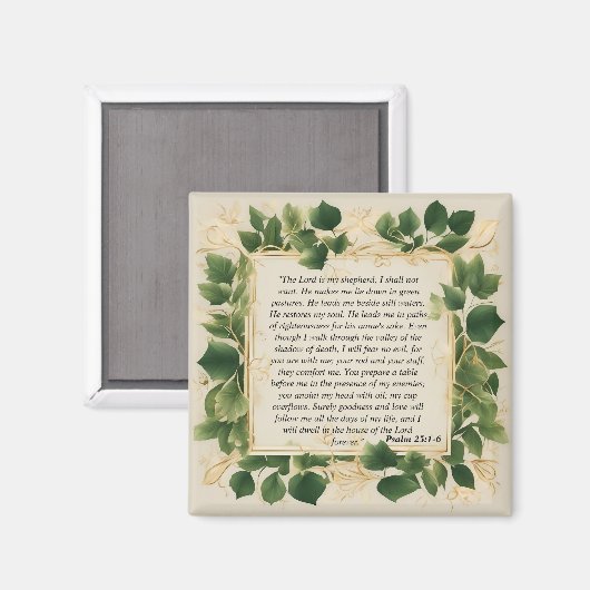 De Heer is mijn Herder Gebed Magneet (Voorkant / Achterkant)