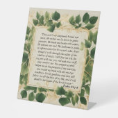 De Heer is mijn Herder Gebed Reclamebord Met Voetstuk (Voorkant)