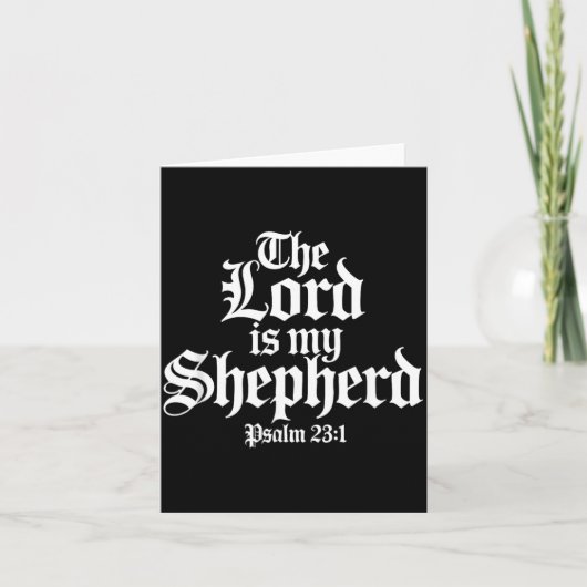 De Heer is mijn Herder Gotische Christenen Kaart (Voorkant)