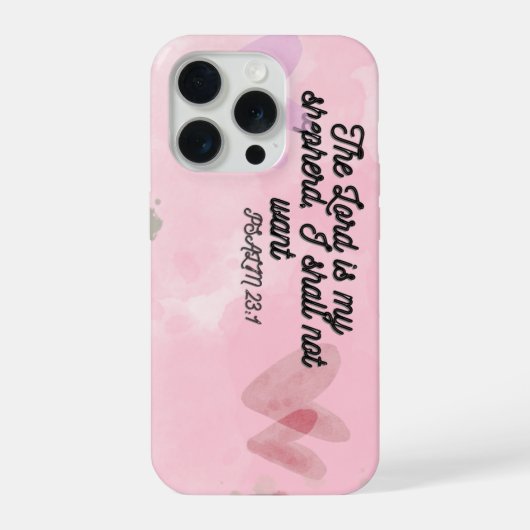 De Heer is mijn Herder - iPhone 15 Pro Hoesje (Achterkant)