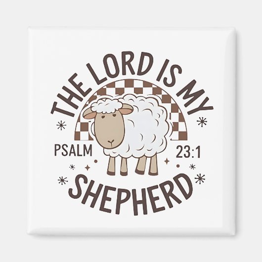 De Heer is mijn herder Jezus Dankdag Magneet (Voorkant)