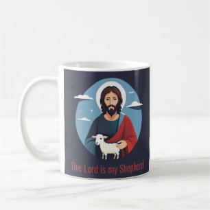 De Heer is mijn Herder Jezus Illustratie Koffiemok