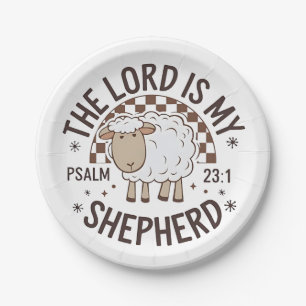De Heer is mijn herder Jezus Thanksgiving Papieren Bordje