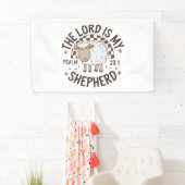 De Heer is mijn herder Jezus Thanksgiving Spandoek (Insitu)