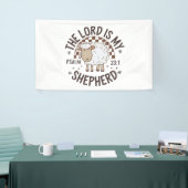 De Heer is mijn herder Jezus Thanksgiving Spandoek (Beurs)