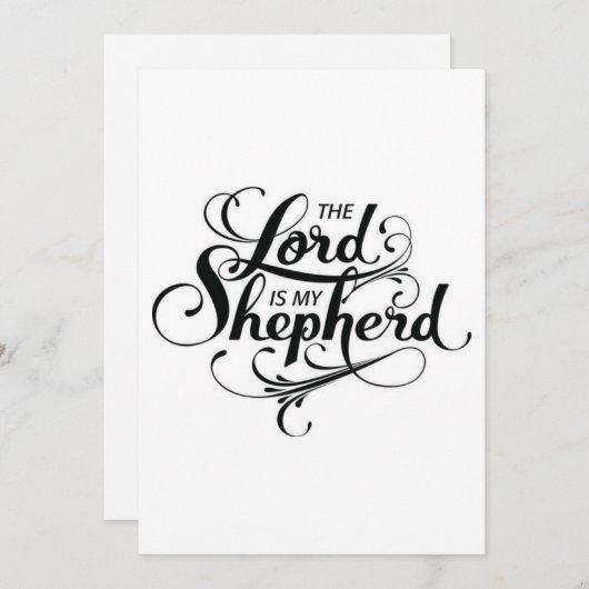 De Heer is mijn Herder Kaart (Voorkant / Achterkant)