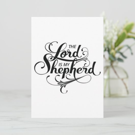 De Heer is mijn Herder Kaart (Staand voorkant)