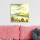 De Heer is mijn Herder opgespannen canvas Afdruk (Insitu (Woonkamer))