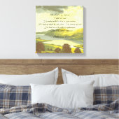 De Heer is mijn Herder opgespannen canvas Afdruk (Insitu (Slaapkamer))
