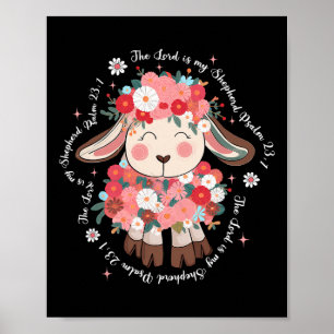 De Heer Is Mijn Herder Pasen Jezus Christen Poster