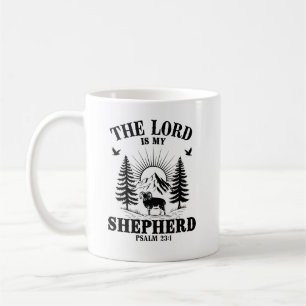 De Heer Is Mijn Herder Psalm 23:1 Christelijke Bij Koffiemok