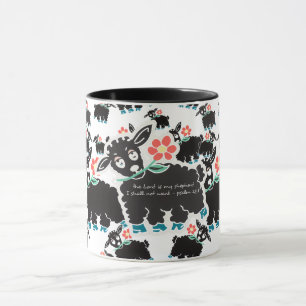 De Heer is mijn Herder Psalm 23:1 Minimalistisch Mok