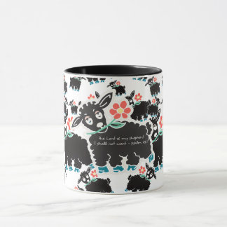 De Heer is mijn Herder Psalm 23:1 Minimalistisch Mok