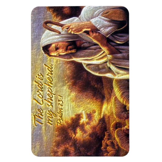 De Heer is mijn herder Psalm 23:1 Premium Magneet (Verticaal)
