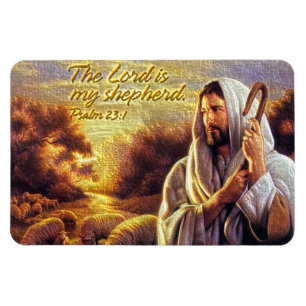 De Heer is mijn herder Psalm 23:1 Premium Magnet Magneet