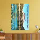 De Heer Is Mijn Herder – Psalm 23:1 Schriftuurlijk Canvas Afdruk (Insitu (Woonkamer))