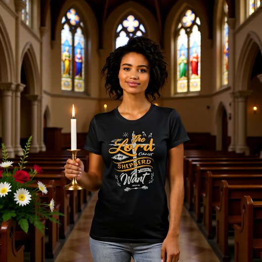 De Heer Is Mijn Herder Psalm 23:1 T-shirt