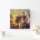 De Heer is mijn herder Psalm 23:1 wandklok (Huis)