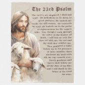 De Heer is mijn Herder (Psalm 23) Fleece Deken (Voorkant)
