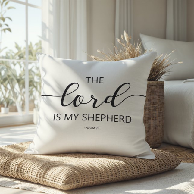 De Heer Is Mijn Herder Psalm 23 Kant Print Kussen (Creator heeft geüpload)