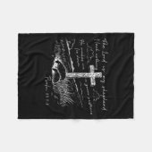 De Heer Is Mijn Herder Psalm 23 Kruisweide Fleece Deken (Voorkant (Horizontaal))