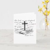 De Heer Is Mijn Herder Psalm 23 Kruisweide Kaart (Gele Bloem)