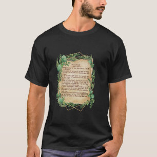 De HEER is mijn herder Psalm 23 Leaf Art Design R T-shirt