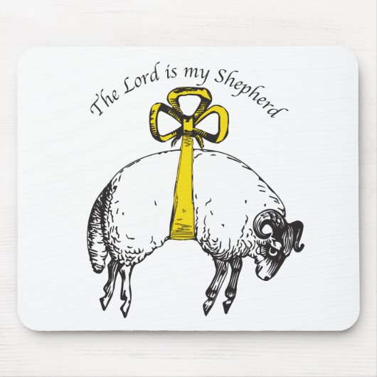 De HEER is mijn herder Psalm 23 Muismat (Voorkant)