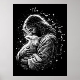 De Heer is mijn Herder. Psalm 23. Poster