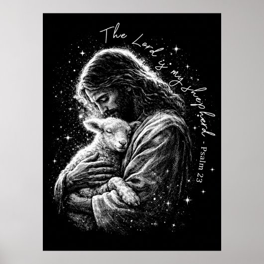 De Heer is mijn Herder. Psalm 23. Poster (Voorkant)