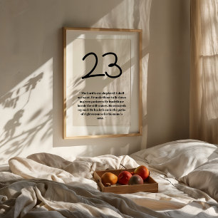De Heer is mijn Herder Psalm 23 Poster