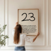 De Heer is mijn Herder Psalm 23 Poster