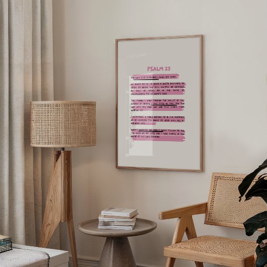 De Heer is mijn Herder Psalm 23 Poster