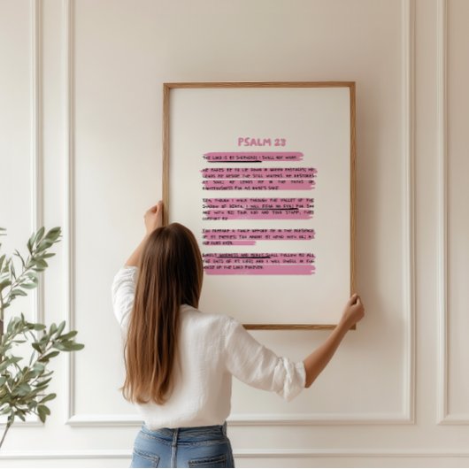 De Heer is mijn Herder Psalm 23 Poster