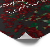 De Heer is mijn herder, Psalm 23 Poster (Hoek)