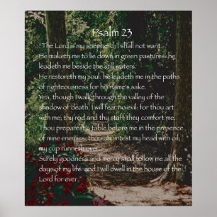 De Heer is mijn herder, Psalm 23 Poster
