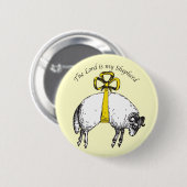 De HEER is mijn herder Psalm 23 Ronde Button 5,7 Cm (Voorkant /achterkant)