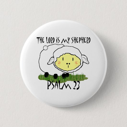 De HEER is mijn herder Psalm 23 Ronde Button 5,7 Cm (Voorkant)