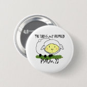 De HEER is mijn herder Psalm 23 Ronde Button 5,7 Cm (Voorkant /achterkant)