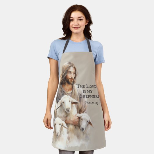 De Heer is mijn Herder Psalm 23 Schort (Gedragen)