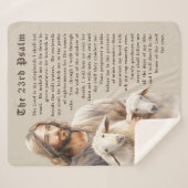 De Heer is mijn Herder (Psalm 23) Sherpa Deken (Voorkant (horizontaal))