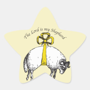 De HEER is mijn herder Psalm 23 Ster Sticker