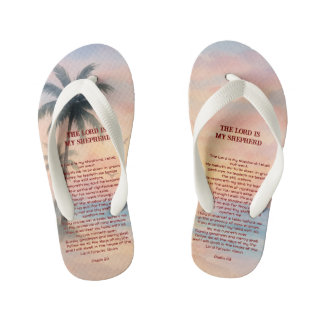 De Heer Is Mijn Herder Psalm 23 Sunset Beach Kinder Teenslippers