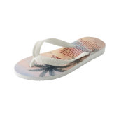 De Heer Is Mijn Herder Psalm 23 Sunset Beach Kinder Teenslippers (Schuin)