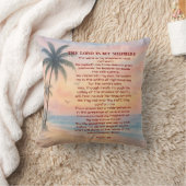 De Heer Is Mijn Herder Psalm 23 Sunset Beach  Kussen (Deken)