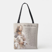 De Heer is mijn Herder (Psalm 23) Tote Bag (Achterkant)